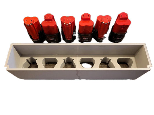 Milwaukee Packout Insert for Drawer 6x M12 CP Battery Storage Organiser Tray