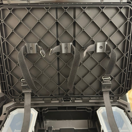 Share Secure Hook and Loop Strap Tie-Down Mount for ToughBuilt Stacktech Tool Box Lid