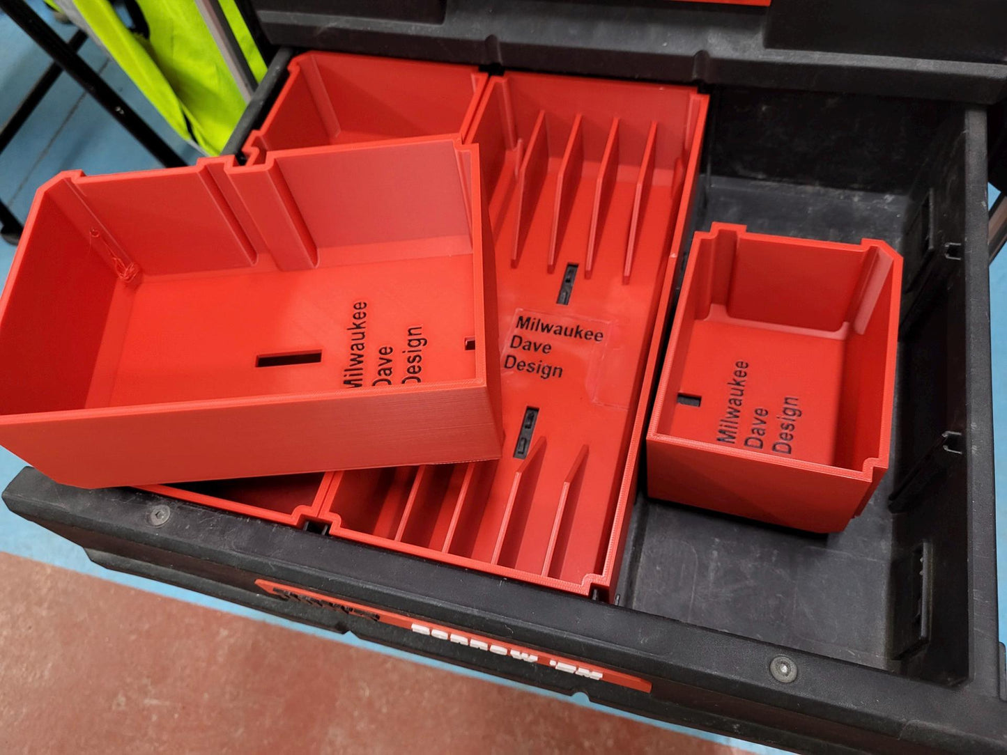 Custom Storage Bins for Milwaukee Packout 2 & 3 Drawer 4932472129 / 4932472130