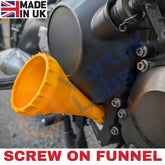 Kawasaki M30-1.5 Motorcycle Oil Funnel Thread-In Vented Easy Oil Changes BLACK