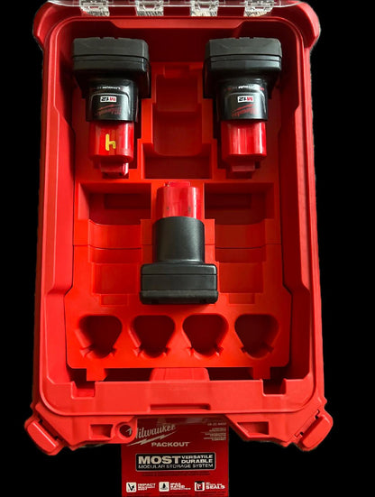 Milwaukee M12 CP & XC Battery INSERT for Packout Compact Organizer