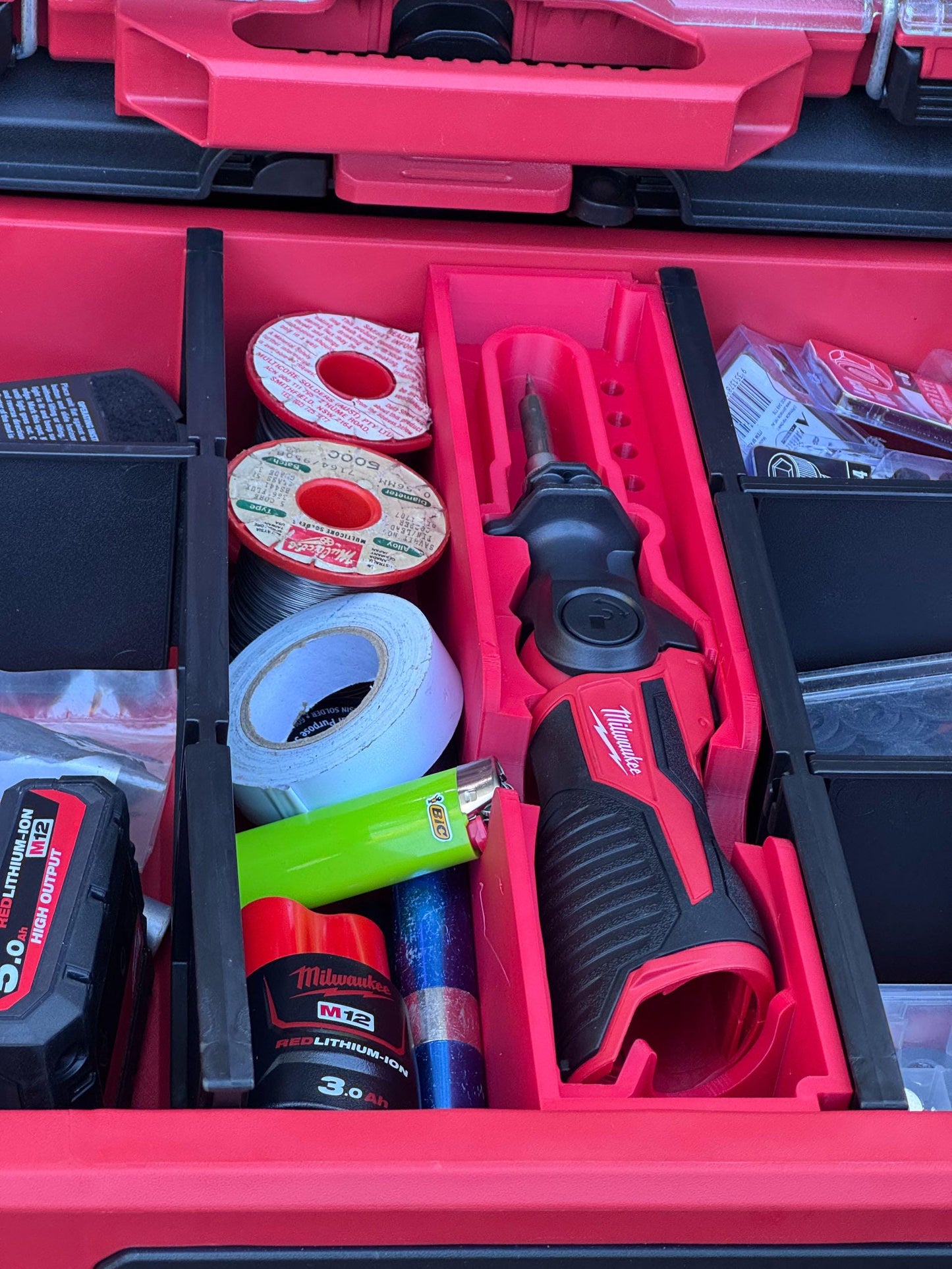 Milwaukee Packout M12 Soldering Iron Solder INSERT (ONLY) for Packout Drawers