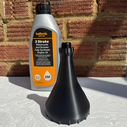 Universal M20-2.5 Motorcycle Oil Funnel Thread-In Vented Easy Oil Changes BLACK