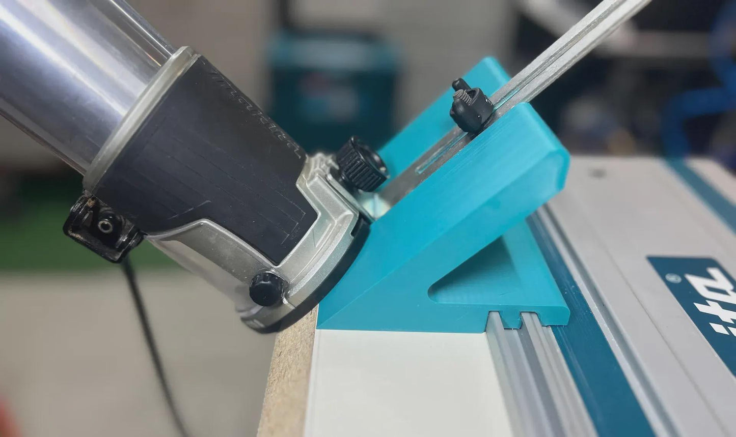 Makita DRT50Z, RT0702C | 45 Degree Router Jig for Festool, Makita & Erbauer Tracks