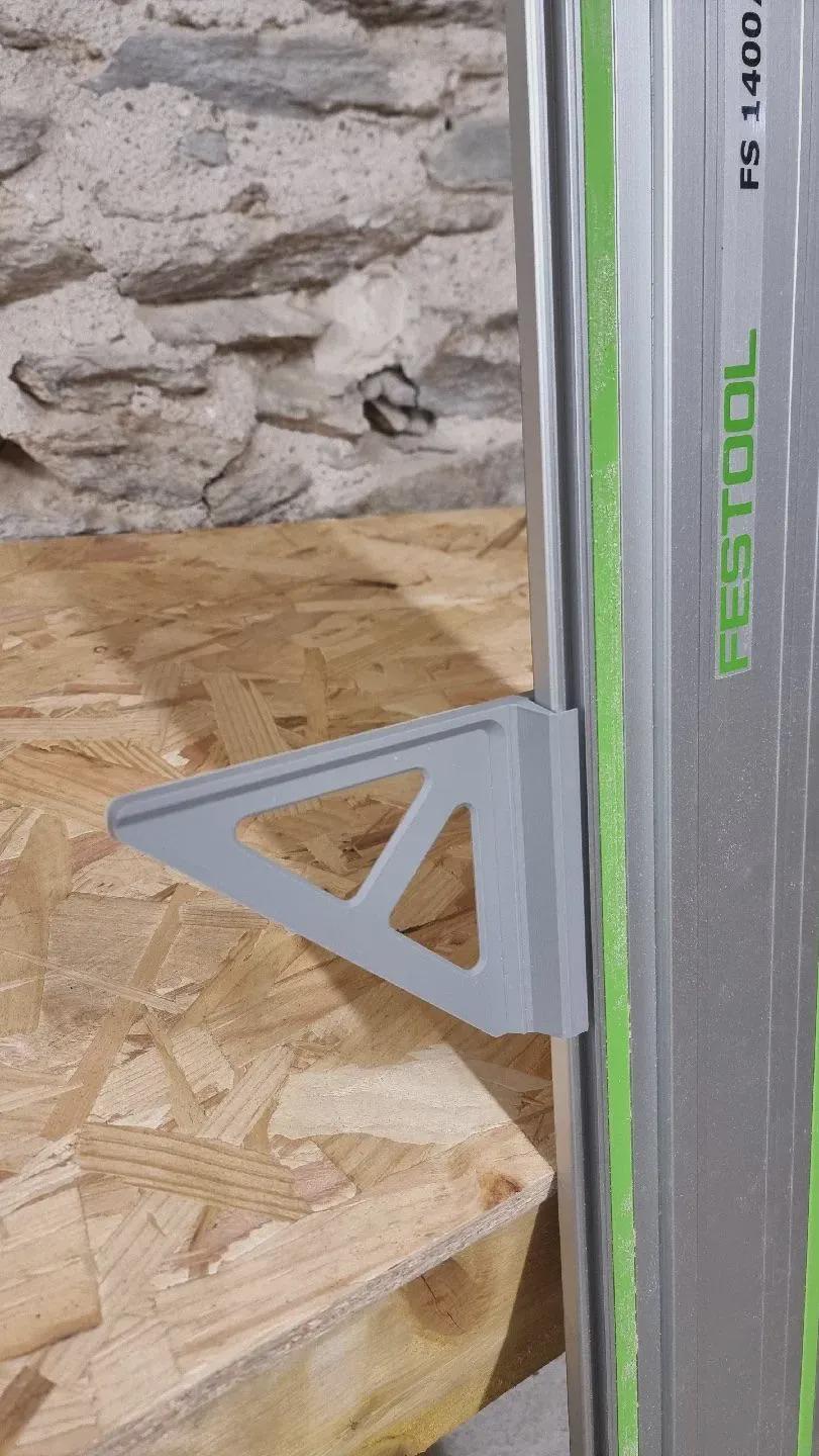 Makita Festool Erbauer Tracksaw Rail Right Angle 90 Degree Cutting Alignment Jig