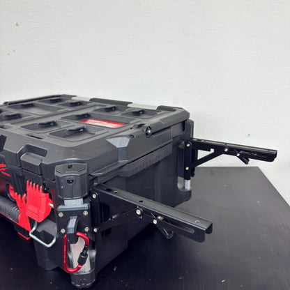 Flip-Up Table Hinge Mounts with Hook & Magnet for Milwaukee Packout | OmniLink