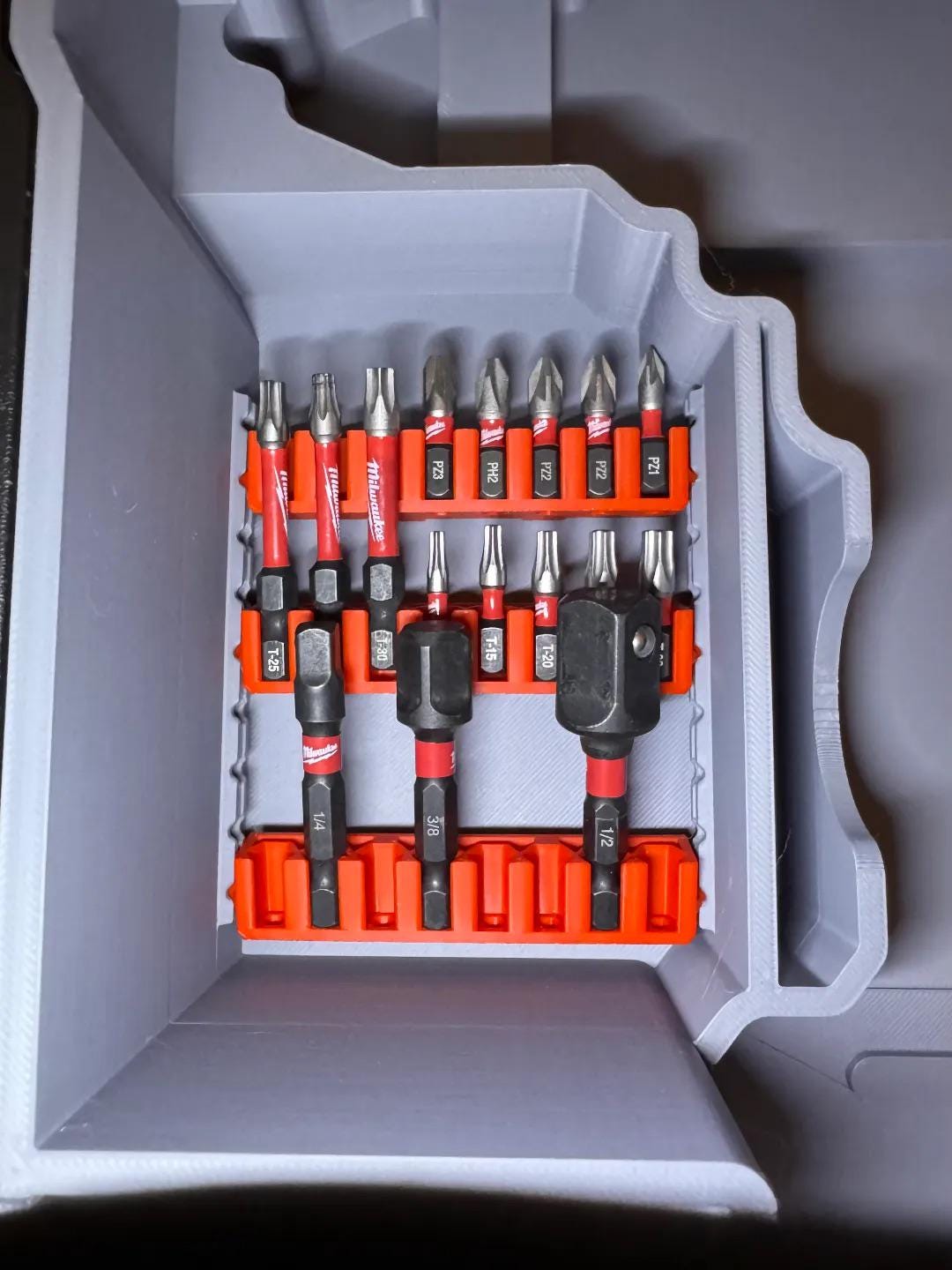 Milwaukee M18 FPD3 Packout Insert – Bit Holder & Tool Organizer