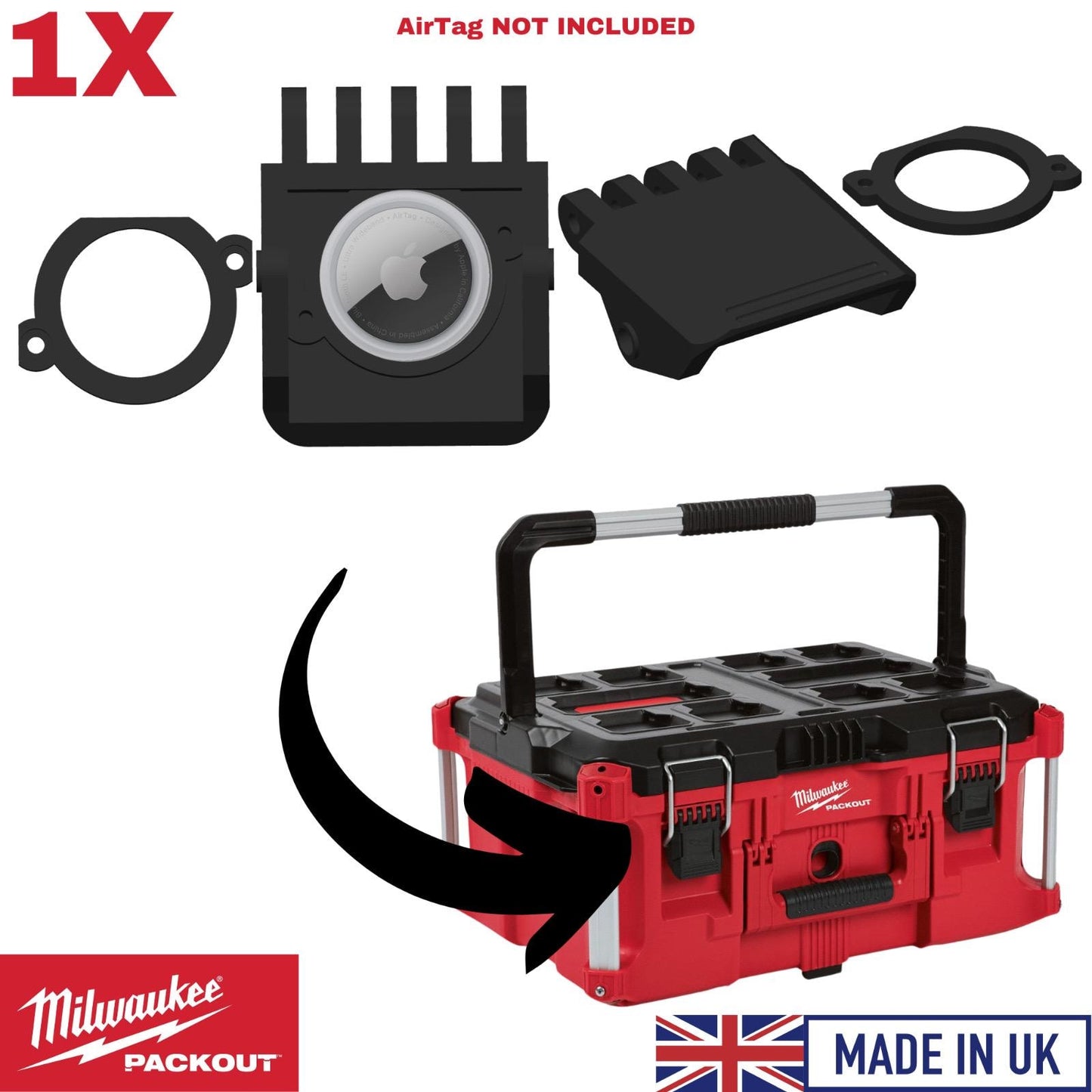 Milwaukee Packout AirTag Latch: Hidden GPS Tracker for Tool Box