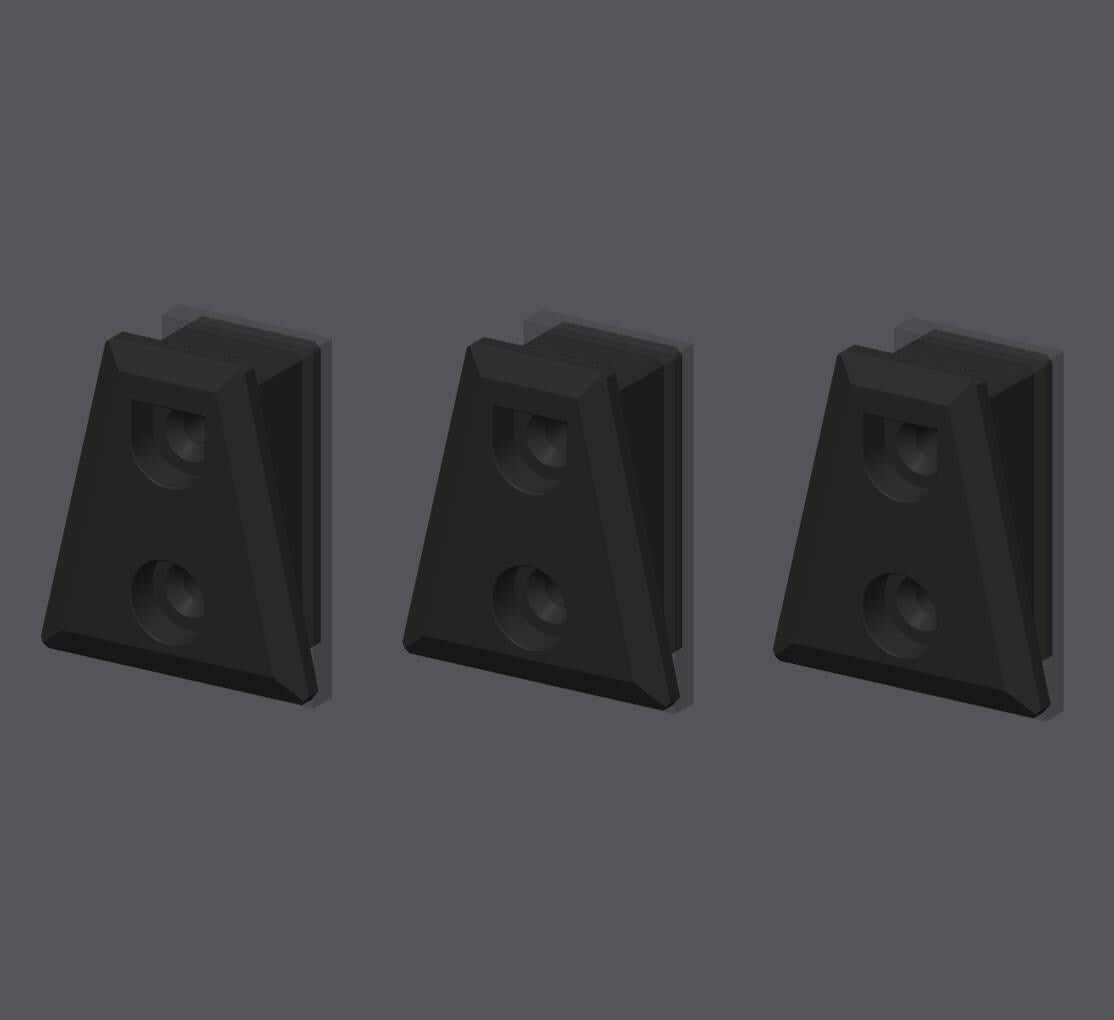 ToughBuilt ClipTech Wall Mount Set | Tool Pouch Organizer Hangers (3x)