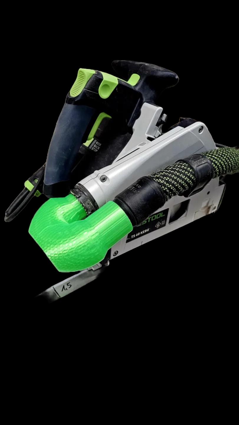 Festool Tracksaw Vacuum Hose Elbow: 90 Degree Dust Extractor Adapter