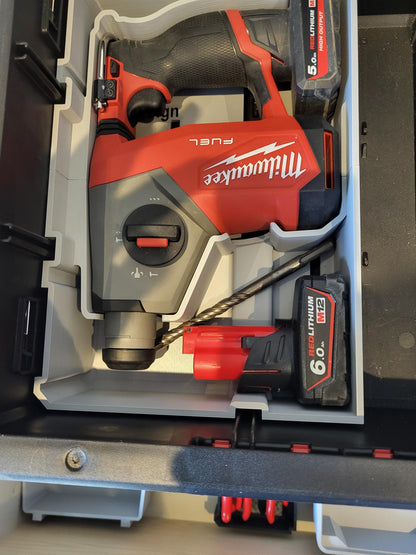 Milwaukee M12 FHAC16 5/8 2508 Fuel 16mm SDS+ Hammer Drill INSERT Packout 2&3 Drawer