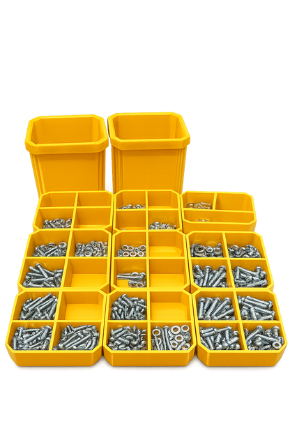 Nesting Bin Inserts w/ Dividers for ToughBuilt Stacktech Organizer TB-B1-O-30
