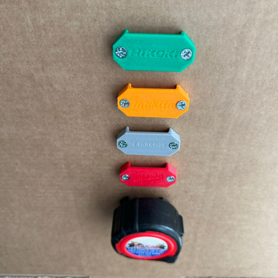 5X Tape Measure Holder Wall Mount Bracket Clip with Tool Brand Logo