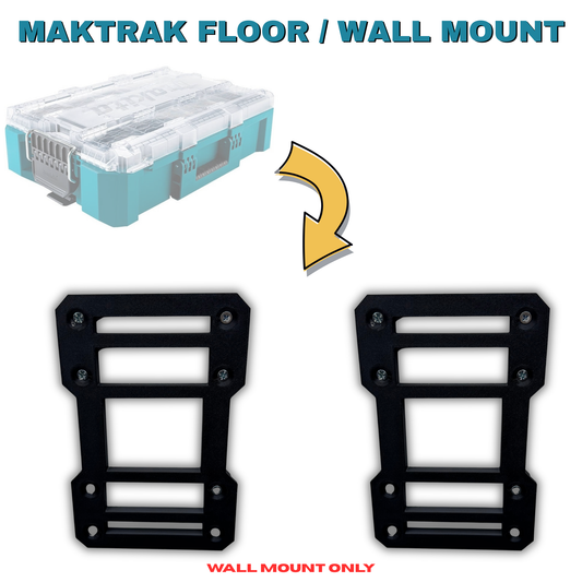 Floor / Wall Mount for Makita MAKTRAK Medium Organiser and Tool Box (x2)