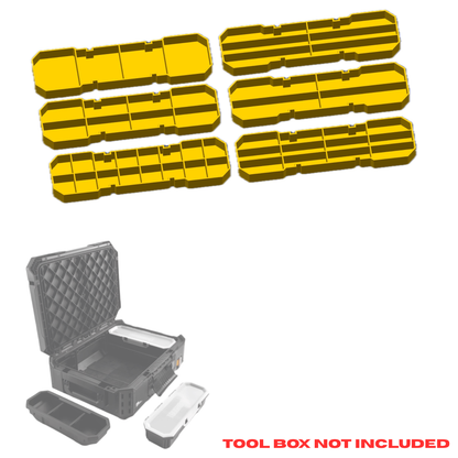 Nesting Bins for ToughBuilt StackTech Tool Box TB-B1-B-30 — Set of 6