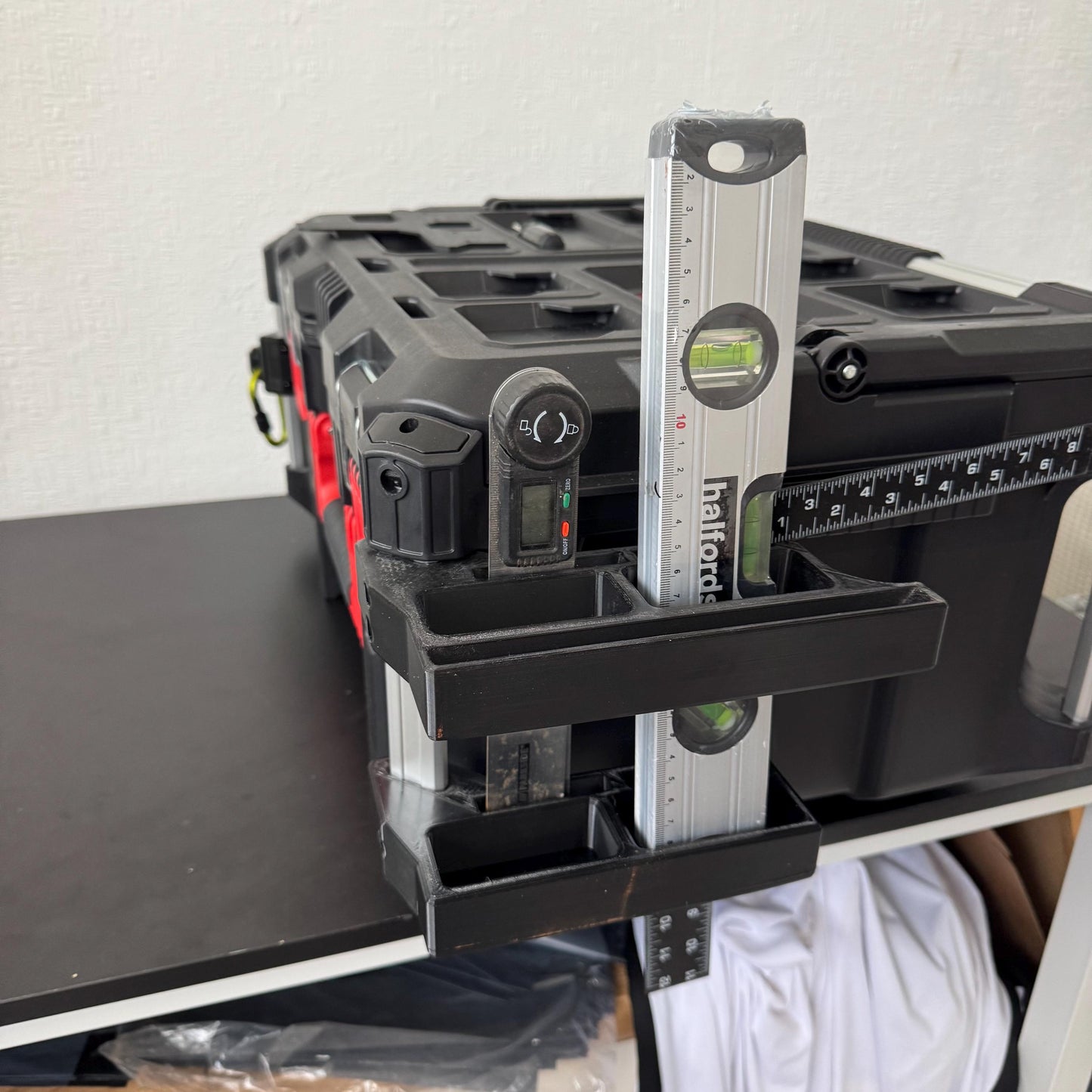 Milwaukee Packout Tool Box Accessory: 5-in-1 Mount for Levels & Squares