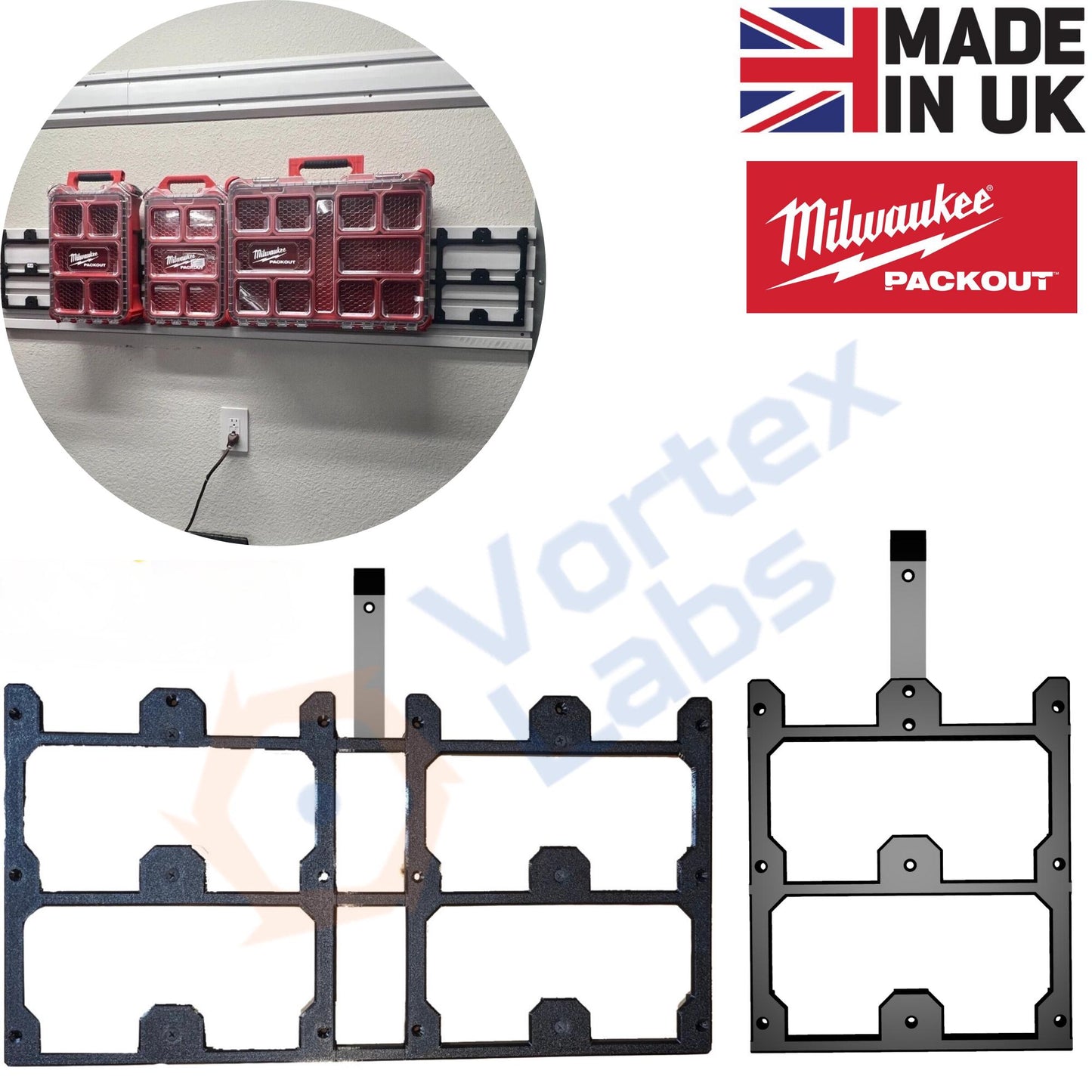 Milwaukee Packout Organiser Wall Mount