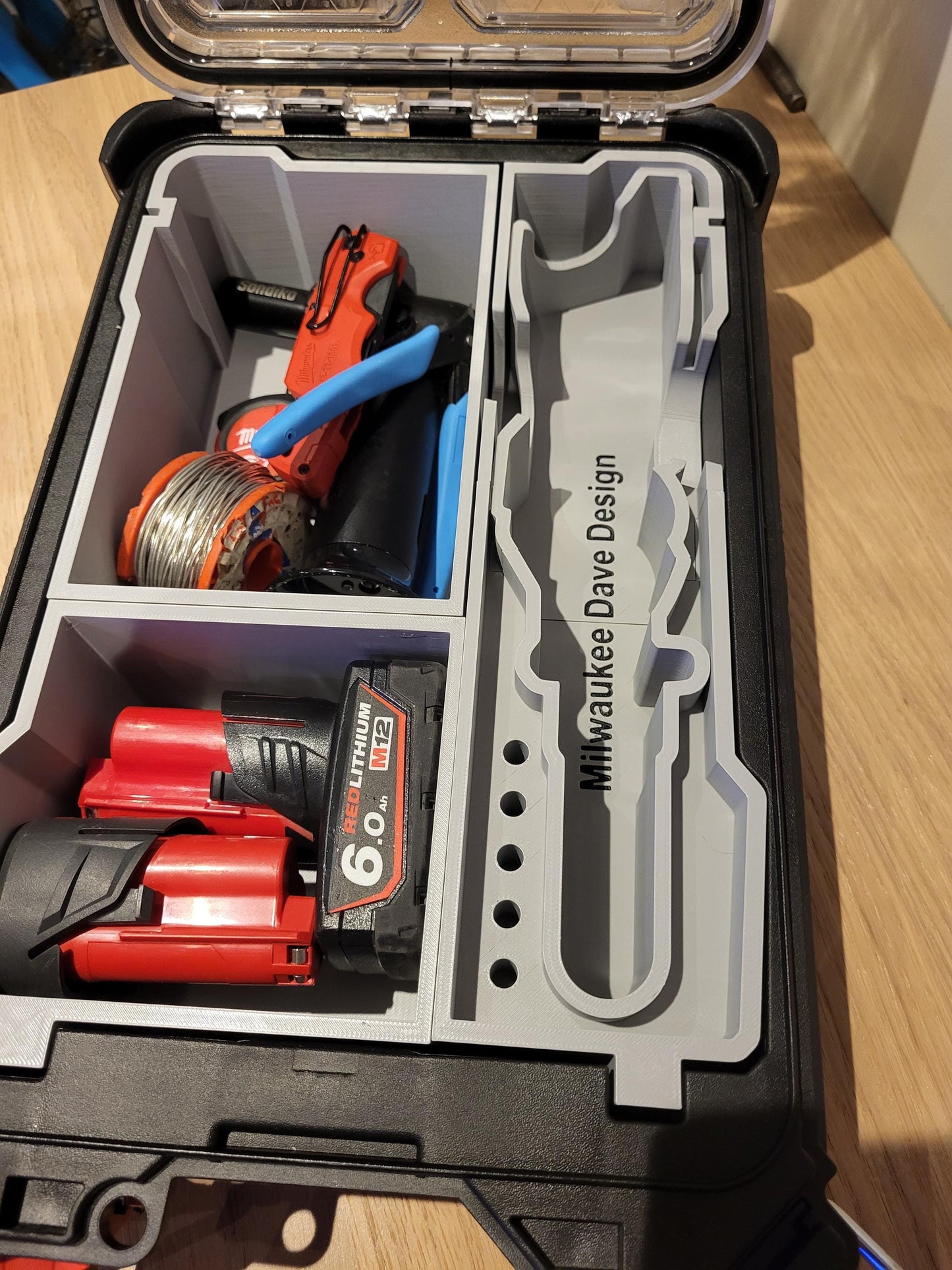 Milwaukee Packout M12 Soldering Iron Insert with 4 bins ( INSERT ONLY )