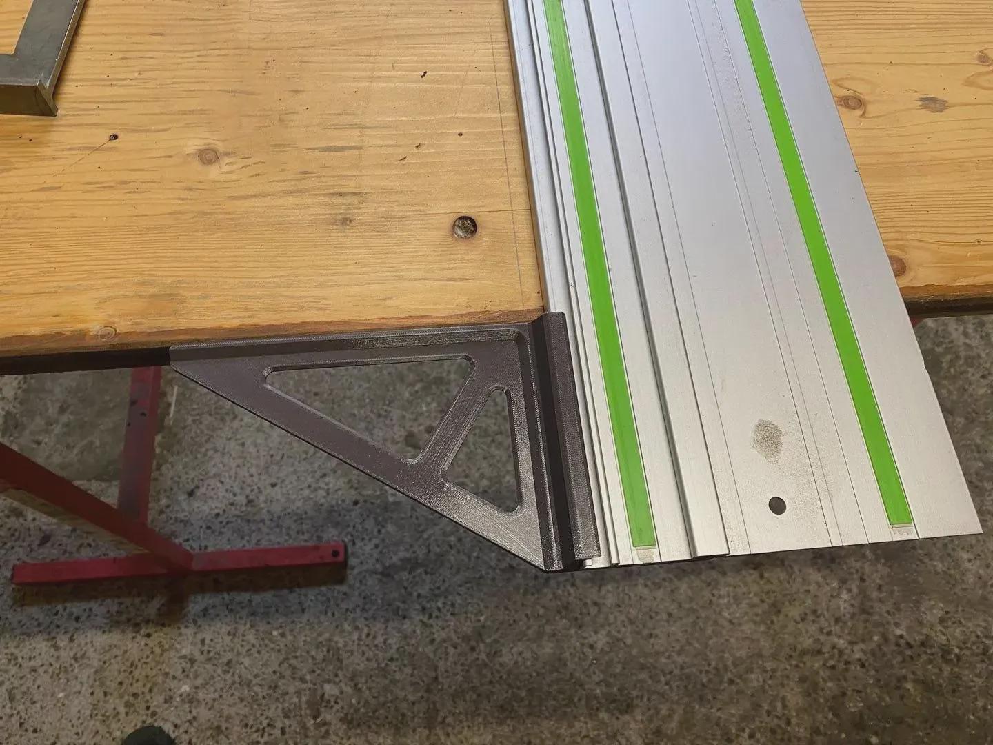 Makita Festool Erbauer Tracksaw Rail Right Angle 90 Degree Cutting Alignment Jig