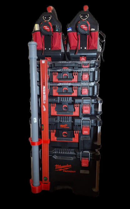 Milwaukee Packout Mod Rail Mount | Level & Tube Holder