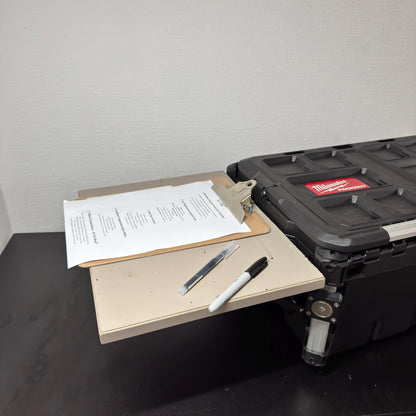 Flip-Up Table Hinge Mounts with Hook & Magnet for Milwaukee Packout | OmniLink