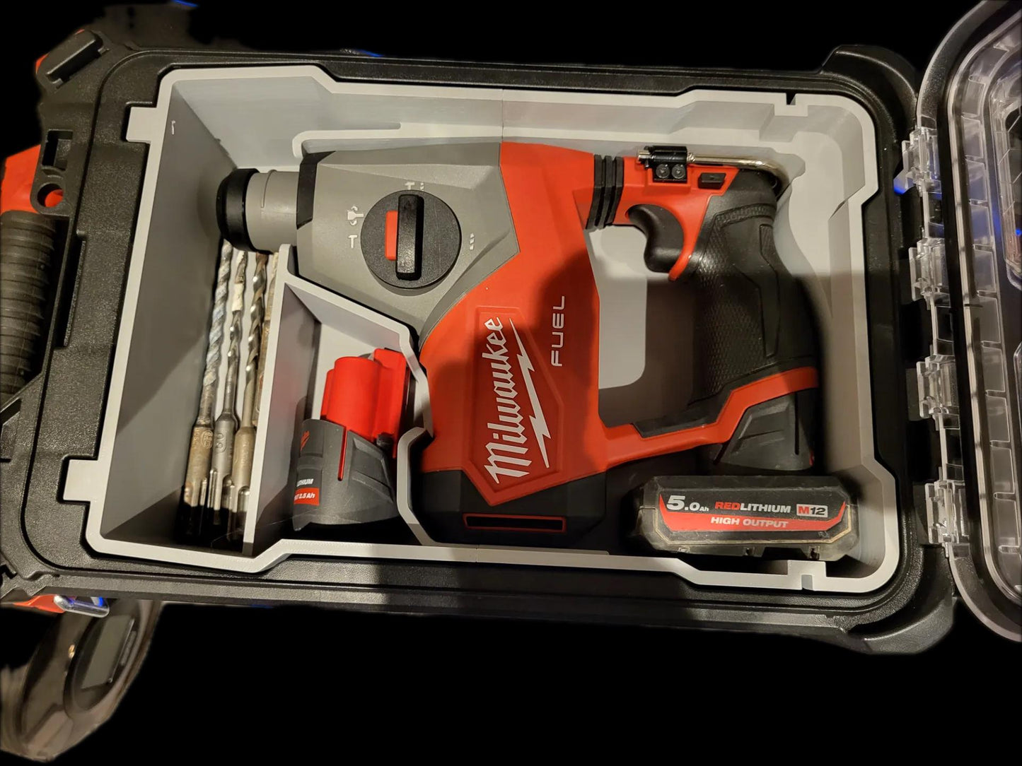 Milwaukee M12 FHAC16 5/8 2508 Fuel 16mm SDS+ Hammer Drill INSERT for Packout Organiser