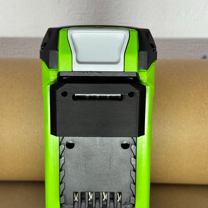 Greenworks 40V G-Max Battery Wall Mount Storage Hanger – Heavy Duty x3