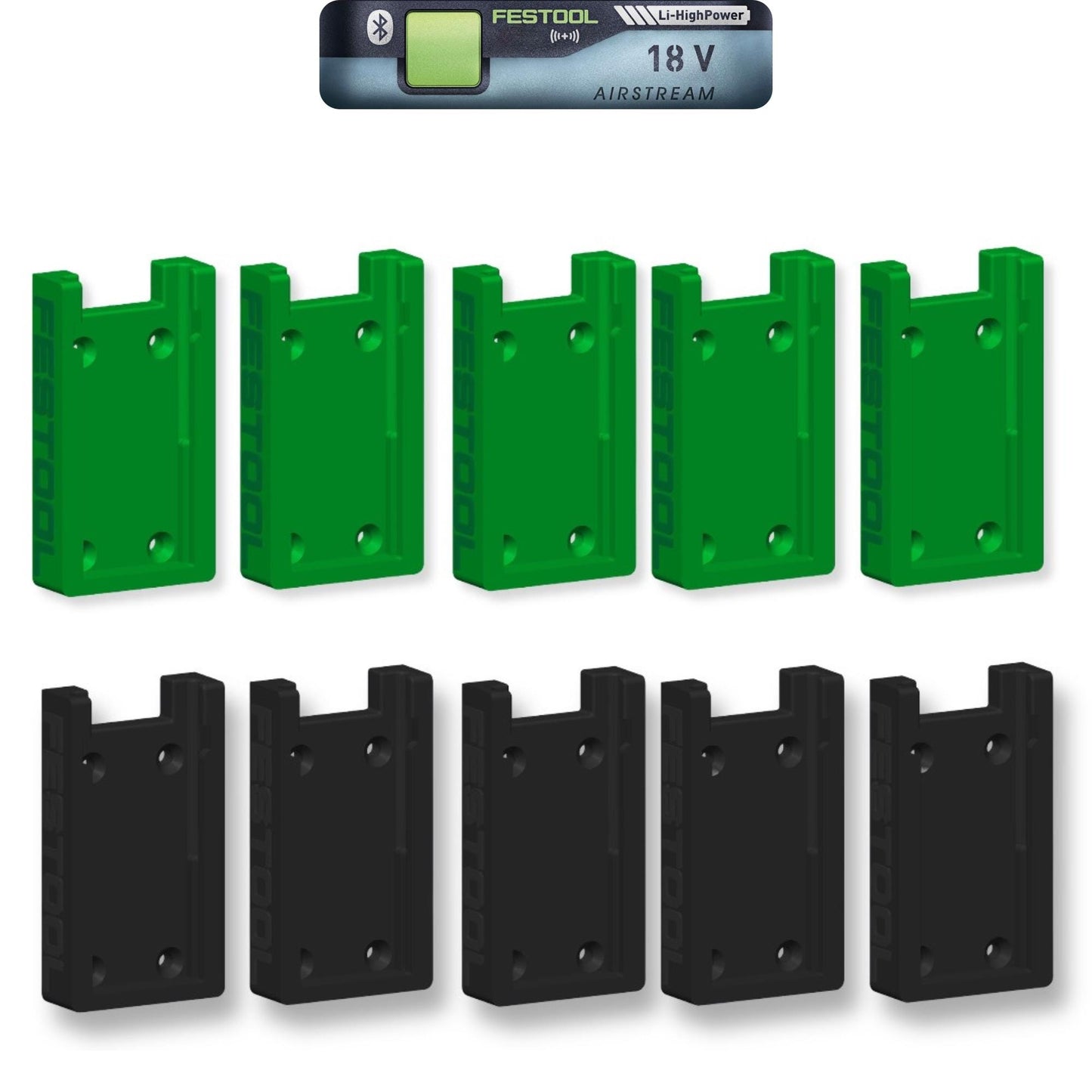 Festool BP 18 Li HP-ASI 18V AirStream Battery Mount Holder Cover - Heavy Duty