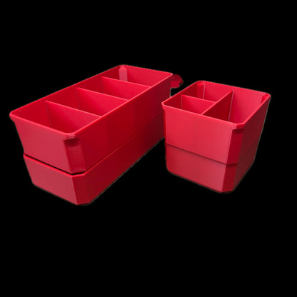Custom Bin Divider Nesting Inserts for Milwaukee Packout Organiser Bins 2 Level