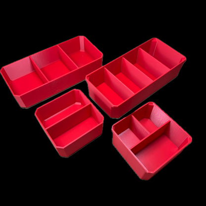 Custom Bin Divider Nesting Inserts for Milwaukee Packout Organiser Bins 2 Level