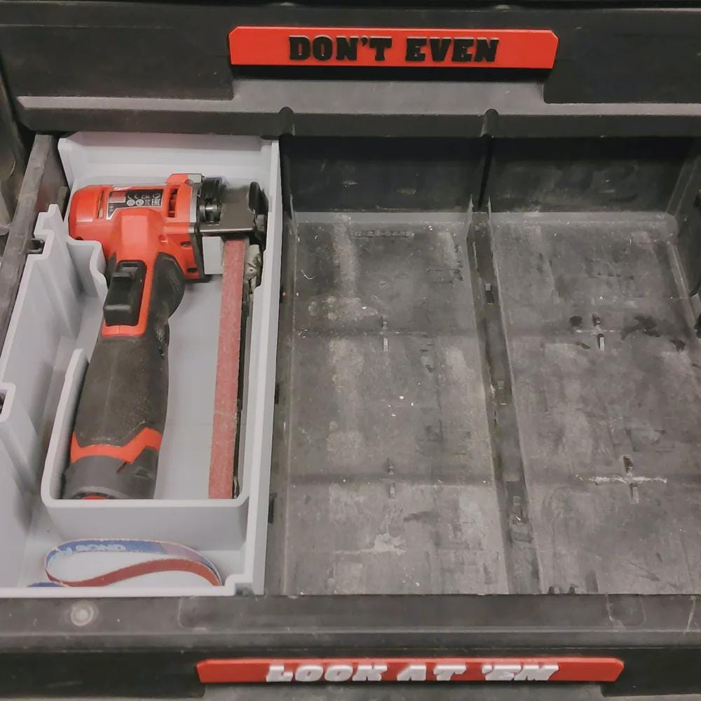 Milwaukee M12 2482 FBFL13 FUEL Band File 13mm INSERT for Packout 2 & 3 Drawers