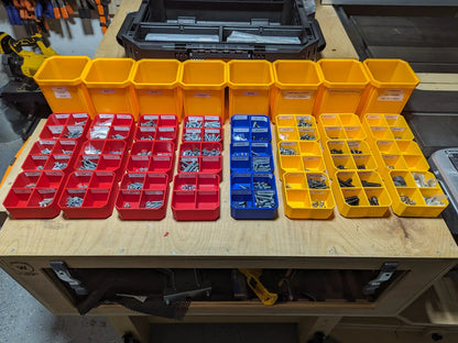 Nesting Bin Inserts w/ Dividers for ToughBuilt Stacktech Organizer TB-B1-O-30