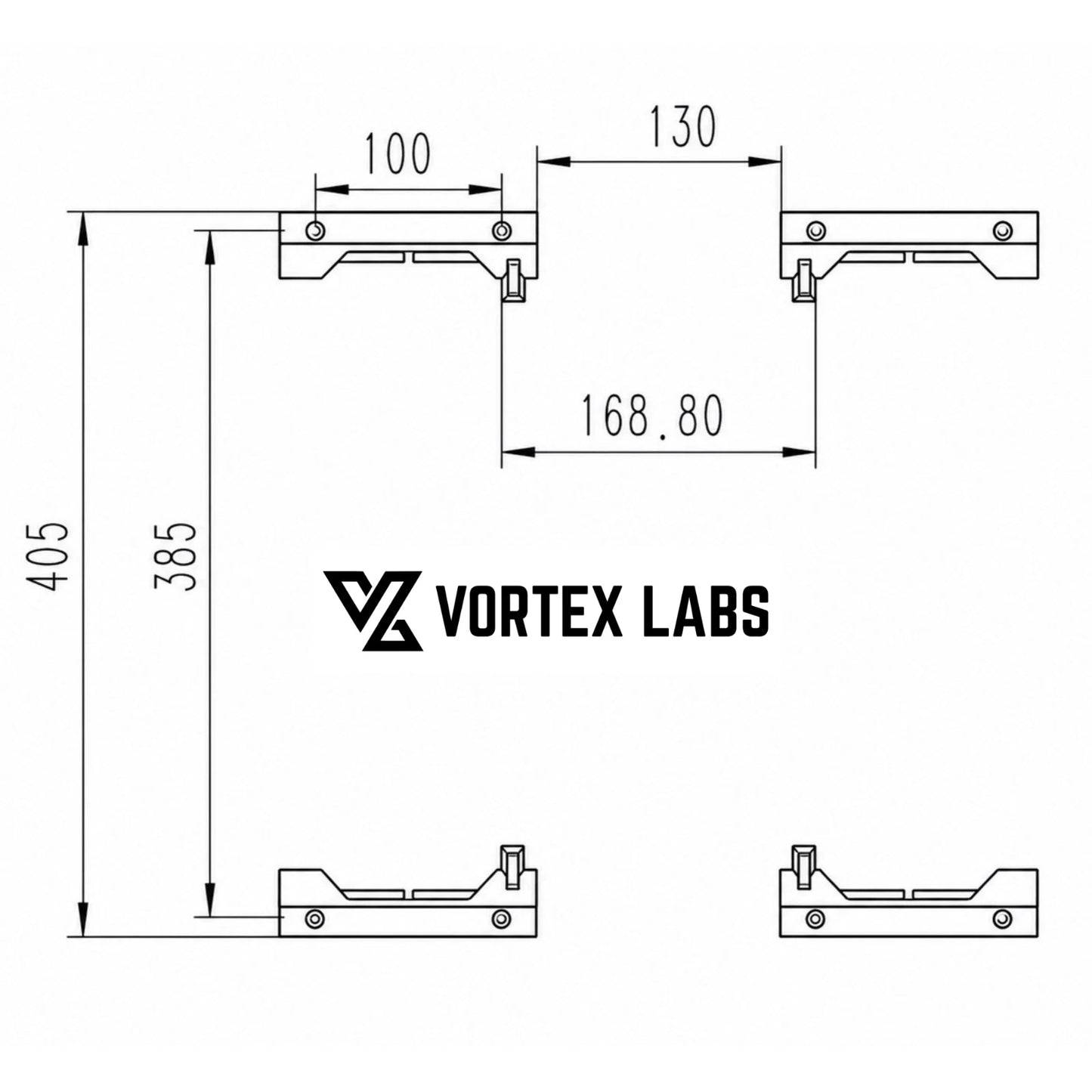 Floor Mounting Feet Set for ToughBuilt Stacktech / Stacktech Mods
